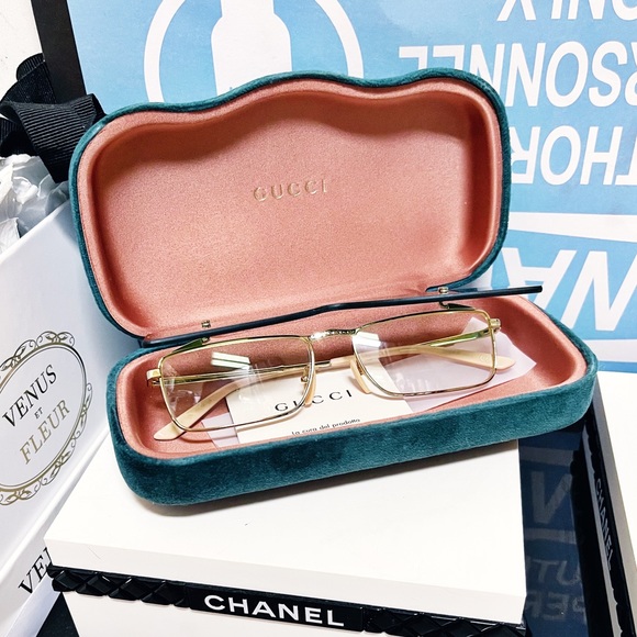 Authentic Gucci 56MM Flip-Up Rectangular Optical Unisex Sunglasses - Picture 11 of 13